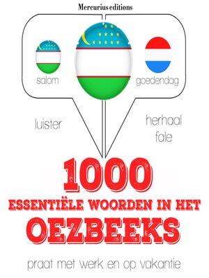 cover image of 1000 essentiële woorden in het Oezbeeks